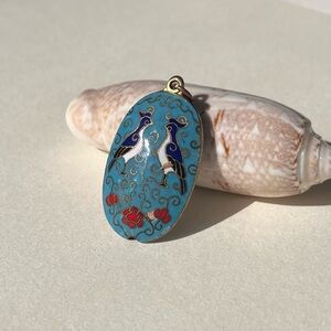 Vintage Cloisonné Enamel Pendant